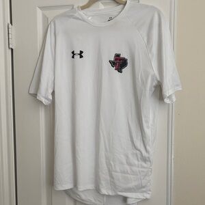 Under Armour White Short Sleeve Tee with Logo